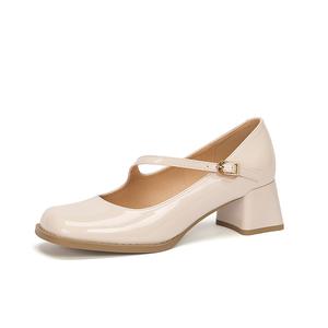 Zomila Мэри Джейн на платформе с массивным каблуком 5 см женские абрикос, цвет Apricot