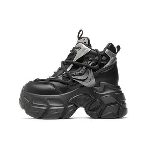 Женские кроссовки Sky Vegetables небольшого размера с противоскользящей амортизацией, средней высоты, массивные CARDANRO, Black