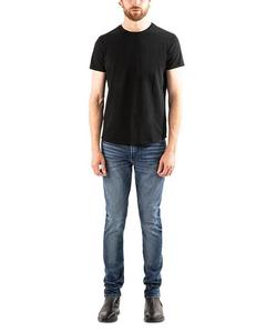 MONFRERE Noir Эластичная футболка с круглым вырезом с короткими рукавами MONFRÈRE, цвет Black