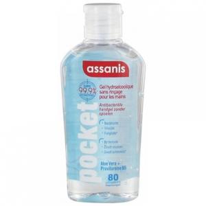 Антибактериальный гель для рук Assanis Pocket, не требующий смывания, 80 мл Markenlos