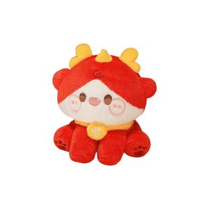 Плюшевая кукла Chubby Dragon высотой 30 см XIWANTONG, красный