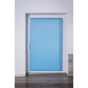 Жалюзи Plissee COMO с защитой от света, свободно свисающие K-Home, Iceblau