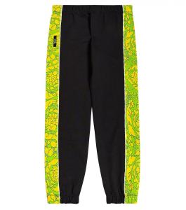 Спортивные брюки из хлопка барокко Versace, черный