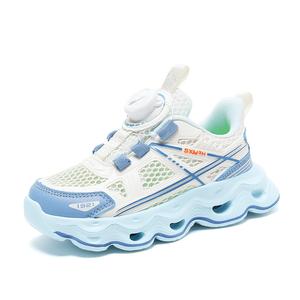 Легкие амортизирующие и дышащие кроссовки для детей с низким верхом Binary, синий