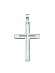Adeliás Подвеска в виде креста из серебра 925 пробы для женщин и мужчин