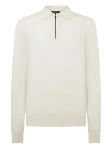 Вязаное поло Kyle Belstaff, светло-бежевый