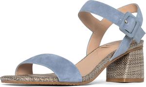 NYDJ Women's Gaiana Suede Block Heel, Blue