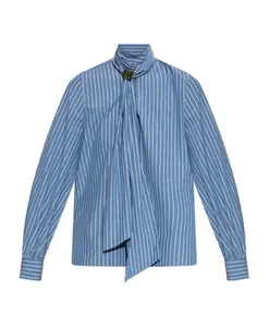 Рубашка с завязками спереди диско Max Mara, синий