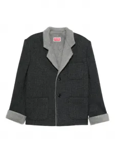 Пиджак с накладными карманами Kenzo, серый