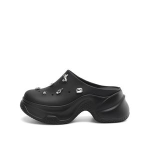 Rosa Bianca Женские сабо черные с овечьей стелькой, цвет Black (Sheepskin Insole)