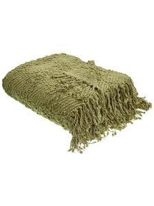 Мягкое одеяло VELLA зеленого цвета - (Ш) 200 x (В) 3 x (Д) 220 см Beliani