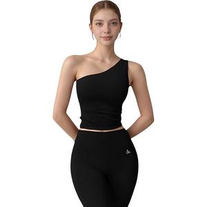 Женский кроп-топ с асимметричным вырезом на одно плечо Anna-Kaci, Black