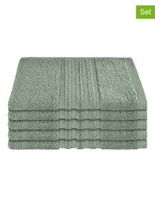 Schiesser Набор из 5 полотенец для гостей "Милан" светло-зеленого цвета