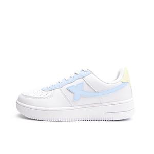 XTEP Женские кроссовки Air Force One Coverage с низким верхом, устойчивые к истиранию, белого, синего и желтого цветов