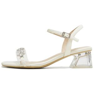 Сандалии с одним ремешком женские BASTO, Silver/Transparent