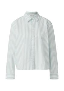 Блуза s.Oliver, лазурный/белый