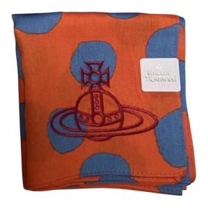 Vivienne Westwood Шелковый  шарф Unisex Blue Orange