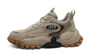 Высокие уличные ботинки мужские песочные JEEP SPIRIT, Sand 2 [Натуральная кожа и сетка]