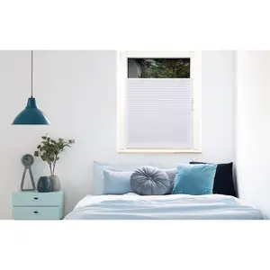 Жалюзи плиссе mydeco «Free», светозащита, без сверления, натяжные, цвет weiß + weiß