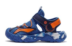 Спортивная коллекция Детские сандалии Синий Оранжевый Детские LINING YOUNG, Новый Французский Синий/Темно-Синий