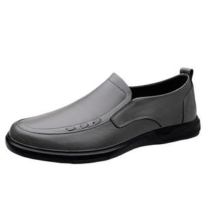 BAGE Мужские повседневные туфли мужские низкие серые серые слипоны, цвет Gray Slip-on