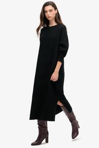 Платье джемпер миди свободного кроя Superdry, черный