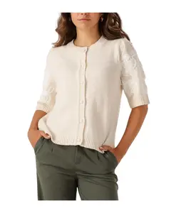 Кардиган для стильного комфорта Object, бежевый