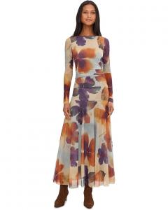 Женское платье макси Free People Sunnei Mesh, Sunrise Combo