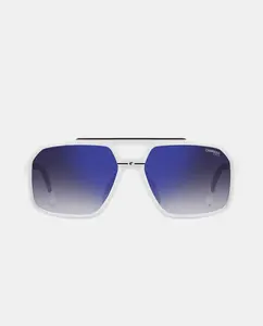 Мужские прямоугольные солнцезащитные очки из полиамида с градиентными линзами Carrera, белый