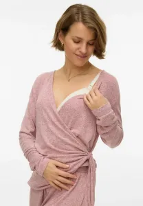 Топ с длинными рукавами kira tess Mamalicious, New Maroon