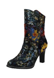Кожаные/текстильные ботильоны LAURA VITA, цвет Blau/multi
