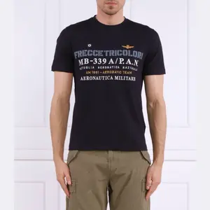 Футболка стандартного кроя Aeronautica Militare, синий