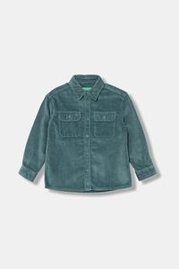 Хлопковая рубашка United Colors Of Benetton, зеленый