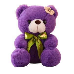 Плюшевый мишка сидящий милый, плюшевые куклы медведи с лентой, высота 20 см Whoops