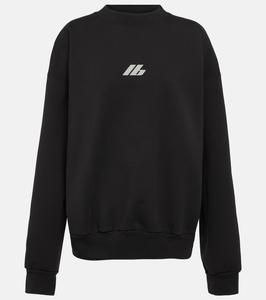 Толстовка из хлопкового джерси с круглым вырезом Balenciaga, Faded Black