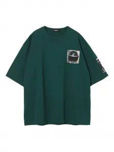 Футболка с графичным принтом Undercover, зеленый