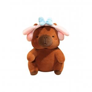 Милый плюшевый капибара с наушниками, кукла-мышь, высота 40см Bitter purchase