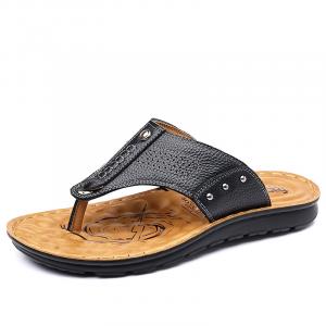 Нескользящие износостойкие шлепанцы мужские Bindu, Black