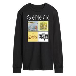 Мужская футболка Genesis Album Grid с длинными рукавами Licensed Character