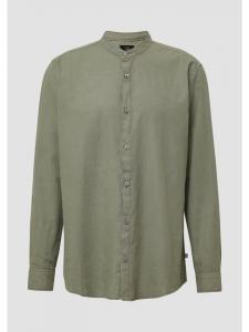 Рубашка цвета 7380_оливковый зеленый QS