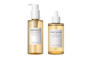 Набор для ухода за кожей centella asiatica extract: сыворотка 100 мл + очищающее масло 200 мл SKIN1004