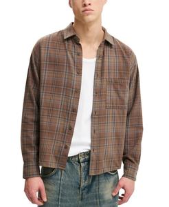 Мужская рубашка с длинными рукавами Tribeca COTTON ON, Brown