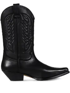 Кожаные ботинки MM6 Maison Margiela, черный