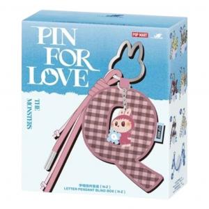 Лабубу Pop Mart The Monsters Labubu Pin for Love Letter Pendant Sealed Case (N-Z) (1 Blind Box)