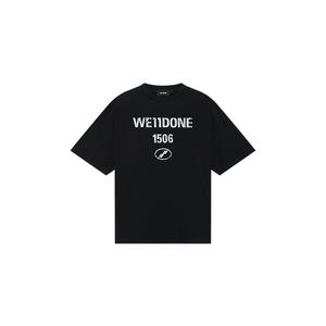 WE11DONE Футболка SS25 Unisex Black