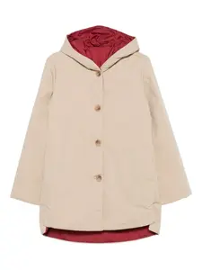 Двустороннее пальто с капюшоном Why Ci, нейтральный