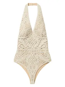 Вязаное боди TWINSET, нейтральный