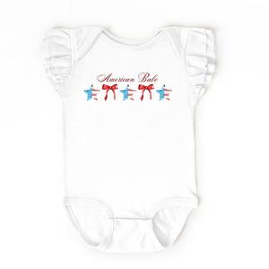 Боди American Babe Star с рукавами-фонариками The Juniper Shop, White