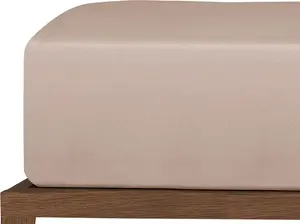 Простыня на резинке Uncover by SCHIESSER Premium Jersey New Jersey | 100% хлопок | Высота матраса до 20 см | 180x200 см | Серо-коричневый Schiesser