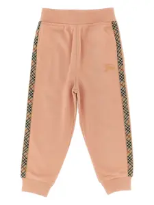 Брюки Jackson Check Tape BURBERRY KIDS, розовый